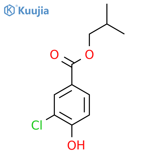 Isobutyl 3-chloro-4-hydroxybenzoate structure