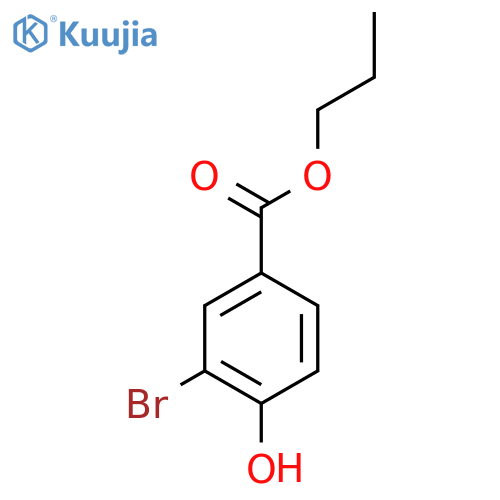 Propyl 3-bromo-4-hydroxybenzoate structure