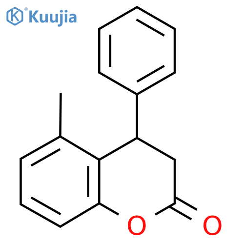5-methyl-4-phenyl-3,4-dihydro-2H-chromen-2-one structure