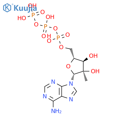 Adenosine 5'-(tetrahydrogen triphosphate), 2'-C-methyl- structure