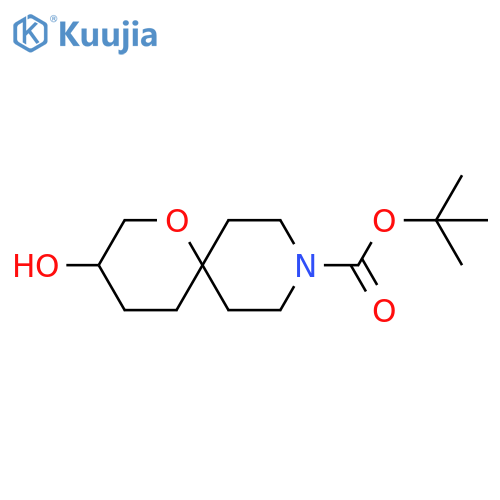 tert-butyl 3-hydroxy-1-oxa-9-azaspiro[5.5]undecane-9-carboxylate structure