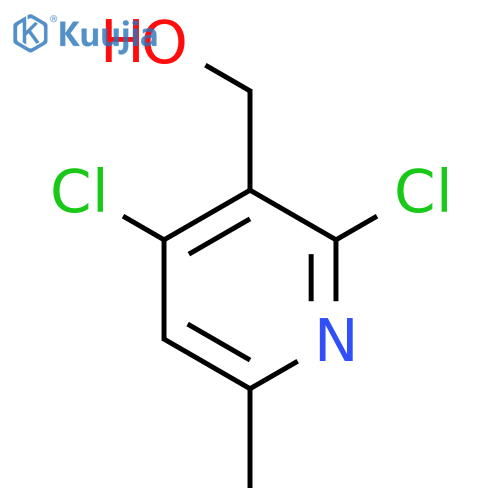(2,4-dichloro-6-methyl-3-pyridyl)methanol structure