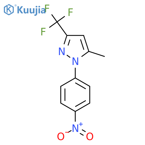 5-methyl-1-(4-nitrophenyl)-3-(trifluoromethyl)-1H-pyrazole structure