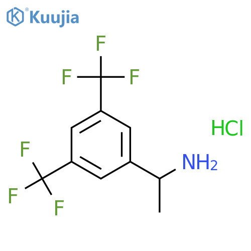 1-(3,5-Bis(trifluoromethyl)phenyl)ethanamine hydrochloride structure