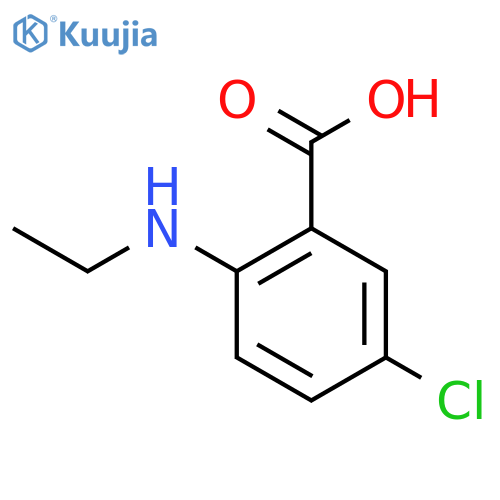 5-chloro-2-(ethylamino)benzoic acid structure