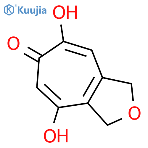 6H-Cyclohepta[c]furan-6-one, 1,3-dihydro-4,7-dihydroxy- structure