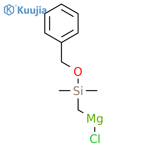 Magnesium, chloro[[dimethyl(phenylmethoxy)silyl]methyl]- structure