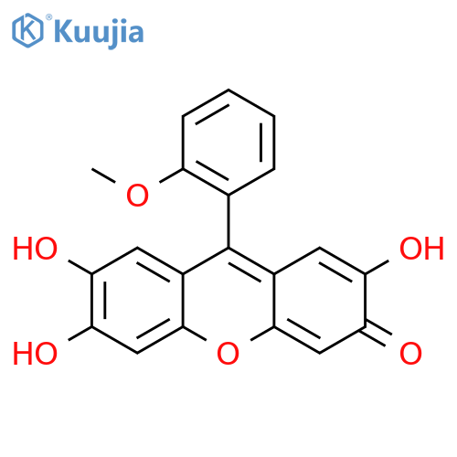 3H-Xanthen-3-one, 2,6,7-trihydroxy-9-(methoxyphenyl)- structure