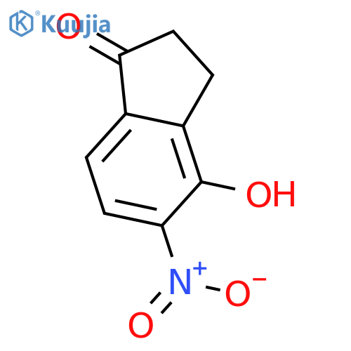 4-Hydroxy-5-nitro-2,3-dihydro-1H-inden-1-one structure
