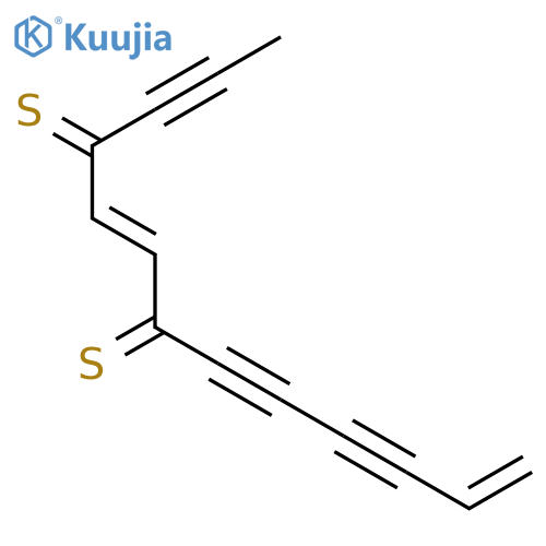 trideca-5,12-diene-2,8,10-triyne-4,7-dithione structure