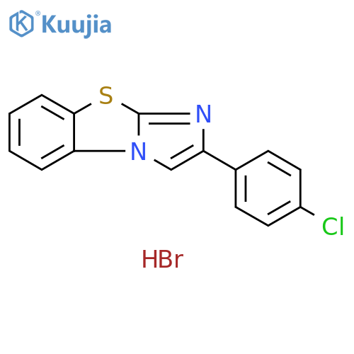 4-(4-chlorophenyl)-7-thia-2,5-diazatricyclo6.4.0.0,dodeca-1(12),3,5,8,10-pentaene hydrobromide structure