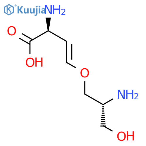3-Butenoic acid,2-amino-4-[(2R)-2-amino-3-hydroxypropoxy]-, (2S,3E)- structure