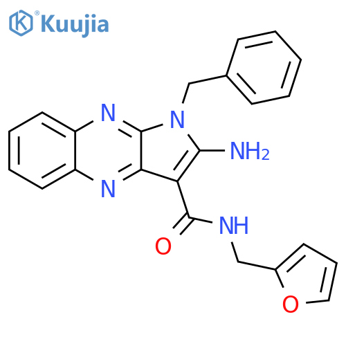 2-amino-1-benzyl-N-(furan-2-yl)methyl-1H-pyrrolo2,3-bquinoxaline-3-carboxamide structure