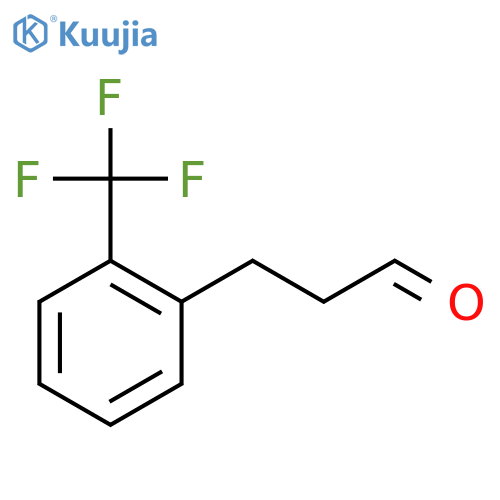 3-[2-(trifluoromethyl)phenyl]propanal structure
