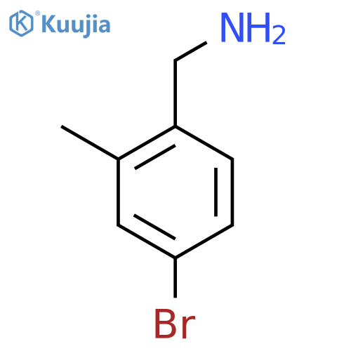 1-(4-bromo-2-methylphenyl)methanamine structure