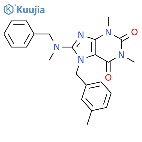 8-benzyl(methyl)amino-1,3-dimethyl-7-(3-methylphenyl)methyl-2,3,6,7-tetrahydro-1H-purine-2,6-dione structure