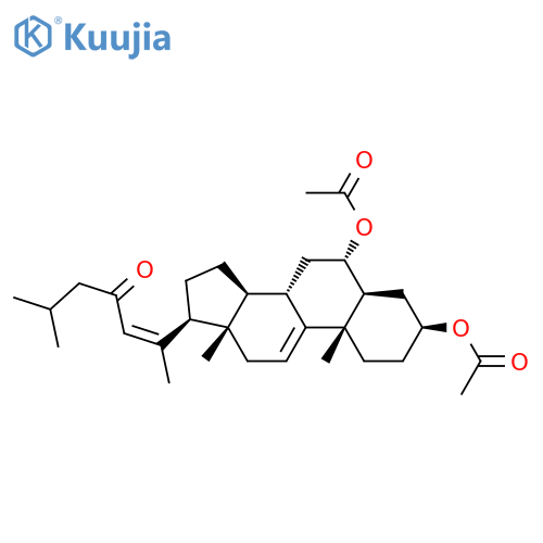 [(3S,5S,6S,8S,10S,13S,14S,17R)-6-Acetyloxy-10,13-dimethyl-17-[(Z)-6-methyl-4-oxohept-2-en-2-yl]-2,3,4,5,6,7,8,12,14,15,16,17-dodecahydro-1H-cyclopenta[a]phenanthren-3-yl] acetate structure
