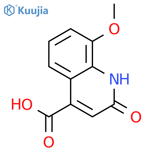 1,2-dihydro-8-methoxy-2-oxoquinoline-4-carboxylic acid structure