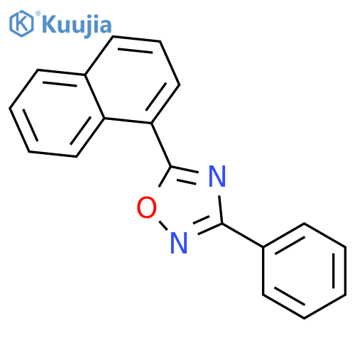 1,2,4-Oxadiazole, 5-(1-naphthalenyl)-3-phenyl- structure