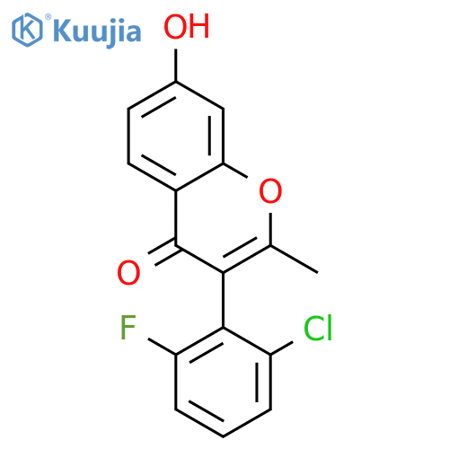 3-(2-Chloro-6-fluoro-phenyl)-7-hydroxy-2-methyl-chromen-4-one structure