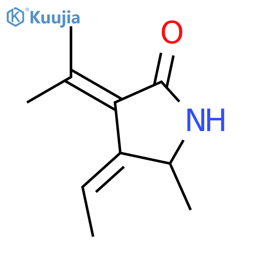2-Pyrrolidinone,4-ethylidene-5-methyl-3-(1-methylethylidene)-,(Z)-(9CI) structure