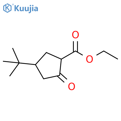 ethyl 4-tert-butyl-2-oxocyclopentane-1-carboxylate, Mixture of diastereomers structure