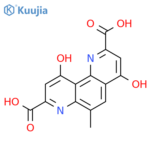 1,7-Phenanthroline-2,8-dicarboxylic acid, 4,10-dihydroxy-6-methyl- structure