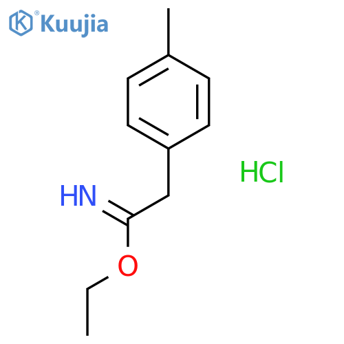 Ethyl 2-(4-methylphenyl)ethanecarboximidate hydrochloride structure