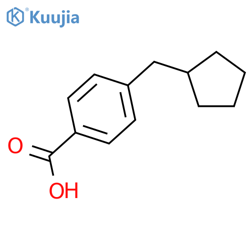 4-(cyclopentylmethyl)benzoic Acid structure
