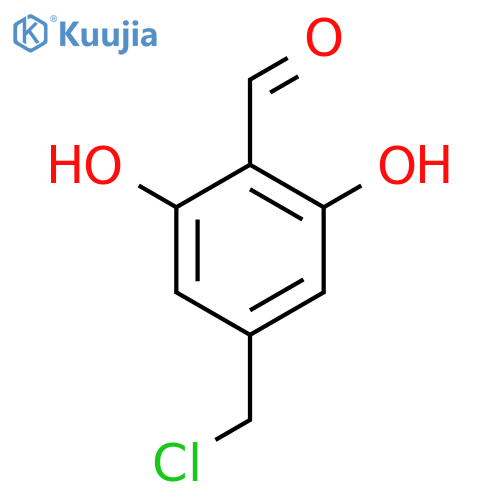 4-(Chloromethyl)-2,6-dihydroxybenzaldehyde structure