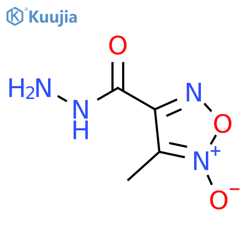 1,2,5-Oxadiazole-3-carboxylicacid, 4-methyl-, hydrazide, 5-oxide structure