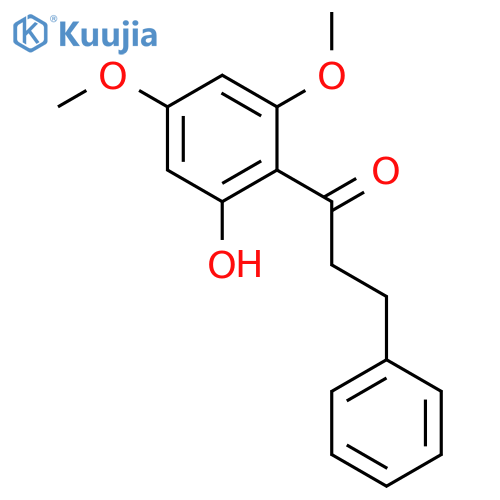 1-(2-hydroxy-4,6-dimethoxyphenyl)-3-phenylpropan-1-one structure