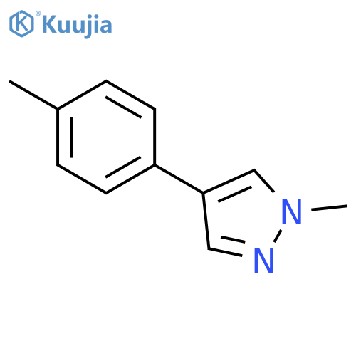 1H-Pyrazole, 1-methyl-4-(4-methylphenyl)- structure