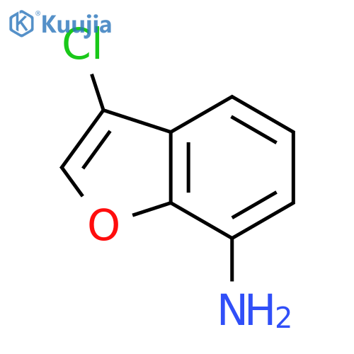 3-CHLORO-1-BENZOFURAN-7-AMINE structure