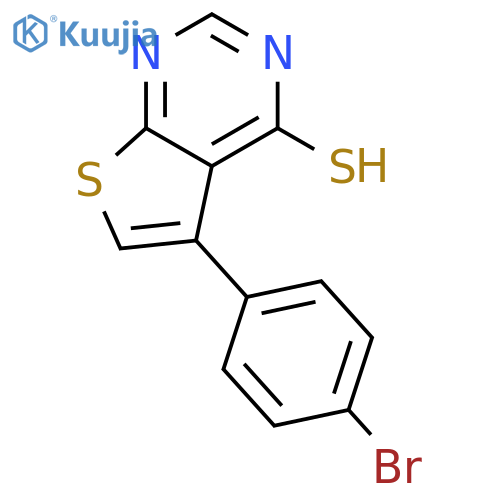 5-(4-bromophenyl)thieno[2,3-d]pyrimidine-4-thiol structure