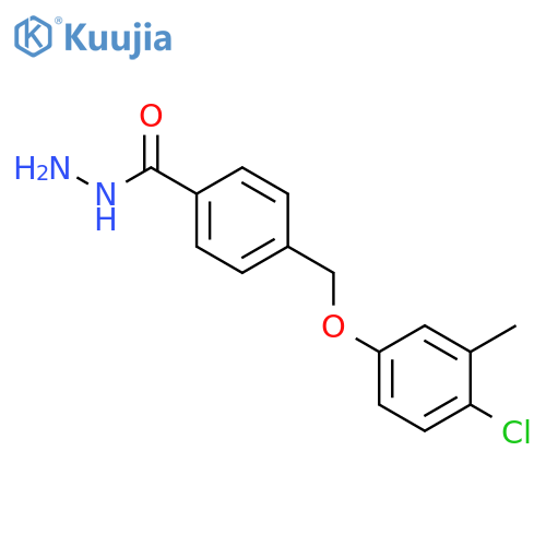 4-(4-chloro-3-methylphenoxy)methylbenzohydrazide structure
