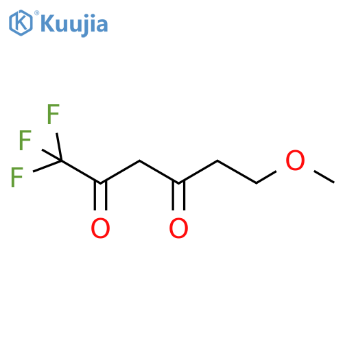 1,1,1-trifluoro-6-methoxyhexane-2,4-dione structure
