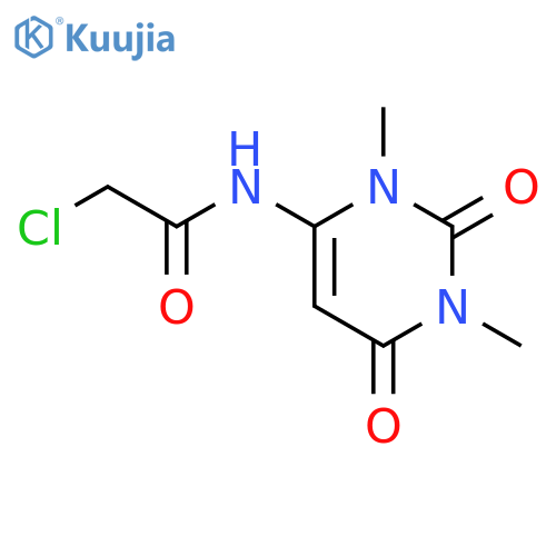 2-Chloro-N-(1,3-dimethyl-2,6-dioxo-1,2,3,6-tetrahydro-pyrimidin-4-yl)-acetamide structure
