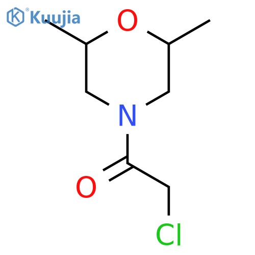 2-chloro-1-(2,6-dimethylmorpholin-4-yl)ethan-1-one structure