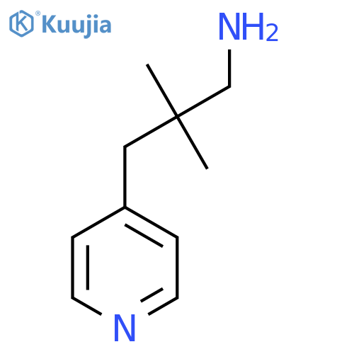 2,2-dimethyl-3-(pyridin-4-yl)propan-1-amine structure