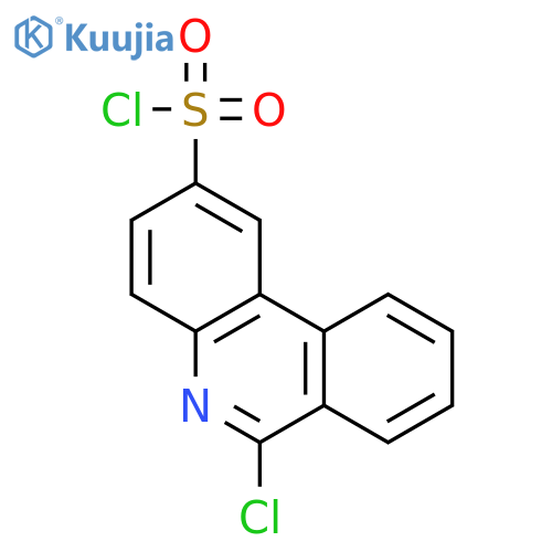 2-Phenanthridinesulfonyl chloride, 6-chloro- structure