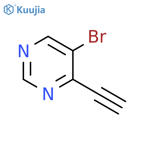 5-Bromo-4-ethynylpyrimidine structure