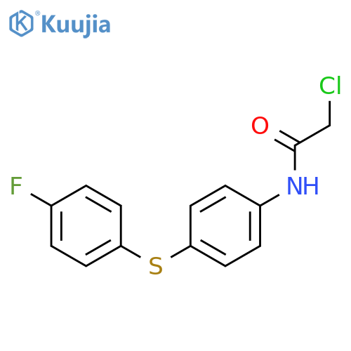 2-Chloro-N-{4-(4-fluorophenyl)sulfanylphenyl}acetamide structure