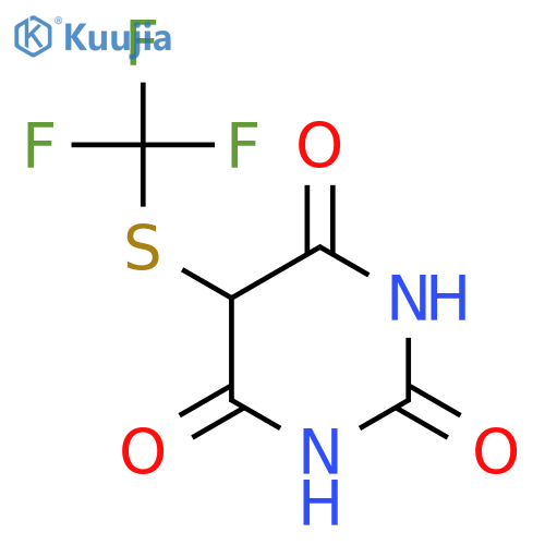 6-Hydroxy-5-(trifluoromethyl)sulfanylpyrimidine-2,4(1H,3H)-dione structure
