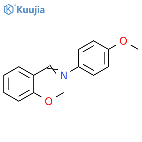 N-(2-METHOXYBENZYLIDENE)-P-ANISIDINE structure