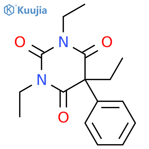 1,3,5-triethyl-5-phenylpyrimidine-2,4,6(1H,3H,5H)-trione structure