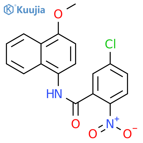 5-chloro-N-(4-methoxynaphthalen-1-yl)-2-nitrobenzamide structure
