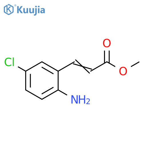 Methyl 3-(2-amino-5-chlorophenyl)-2-propenoate structure