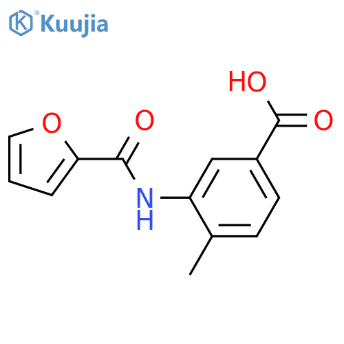 3-(Furan-2-amido)-4-methylbenzoic Acid structure