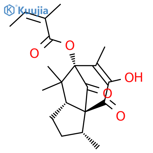 [(1R,2R,5R,7R)-9-Hydroxy-2,6,6,8-tetramethyl-10,11-dioxo-7-tricyclo[5.3.1.01,5]undec-8-enyl] (Z)-2-methylbut-2-enoate structure